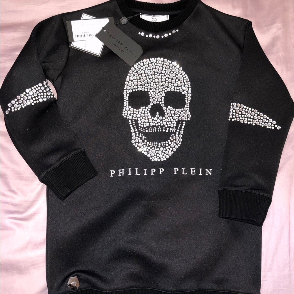Black Philipp Plein sweater dress